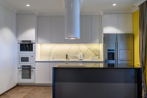Luxury kitchen Interior with minimalism design