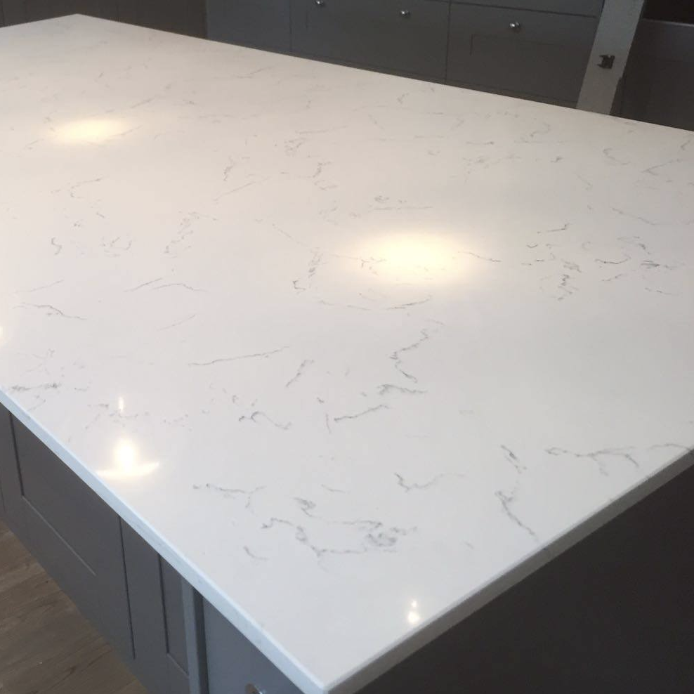 White Carrara Quartz Countertop