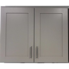 White Shaker 12 Inch Depth Wall Cabinets With 2 Doors 24'X30'