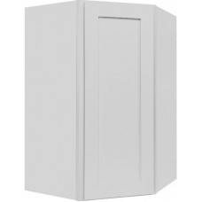 Gray Shaker Wall Diagonal Corner Cabinet 24’X42’X12’ 