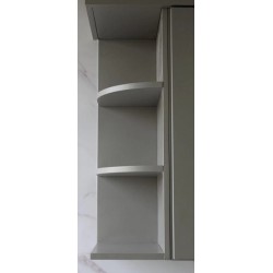 Gray Shaker Wall End Shelf 9 X30 Gray Shaker:GWES0930 ECS Cabinetry