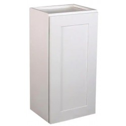 White Shaker Single Door Wall Cabinet 15 X30 White Shaker:WSGL1530 ECS Cabinetry