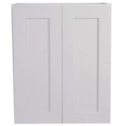White Shaker Single Door Wall Cabinet 27 X36 White Shaker:WSW2736 ECS Cabinetry