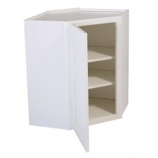 White Shaker Wall Diagonal Cabinet 24’x42’