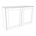 White Shaker Wall Cabinet 27’ W X 12’ H X 12’ D White Shaker:WSW2712 ECS Cabinetry