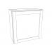 Gray Shaker Wall Cabinet 9’ W X 12’ H X 12’ D Gray Shaker:GW0912 ECS Cabinetry
