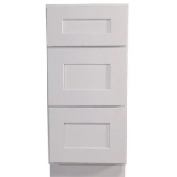 White Shaker Drawer Base Cabinet 15’ White Shaker:WSDB15 ECS Cabinetry