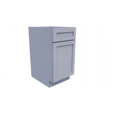 Gray Shaker Single Door Base Cabinet 15'X34.5'