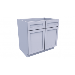 Gray Shaker Single Door Base Cabinet 33 X34.5 Gray Shaker:GB33 ECS Cabinetry