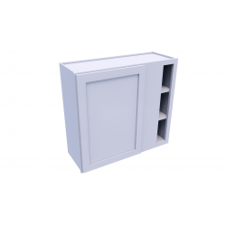 Gray Shaker Single Drawer With Double Doors Vanity base Cabinet 30 X34.5 Gray Shaker:GVA30 ECS Cabinetry