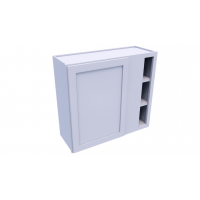 Gray Shaker Single Door Wall Cabinet 27'X30'