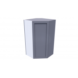 Gray Shaker Single Door Wall Cabinet 24 X36 Gray Shaker:GGLD2436 ECS Cabinetry