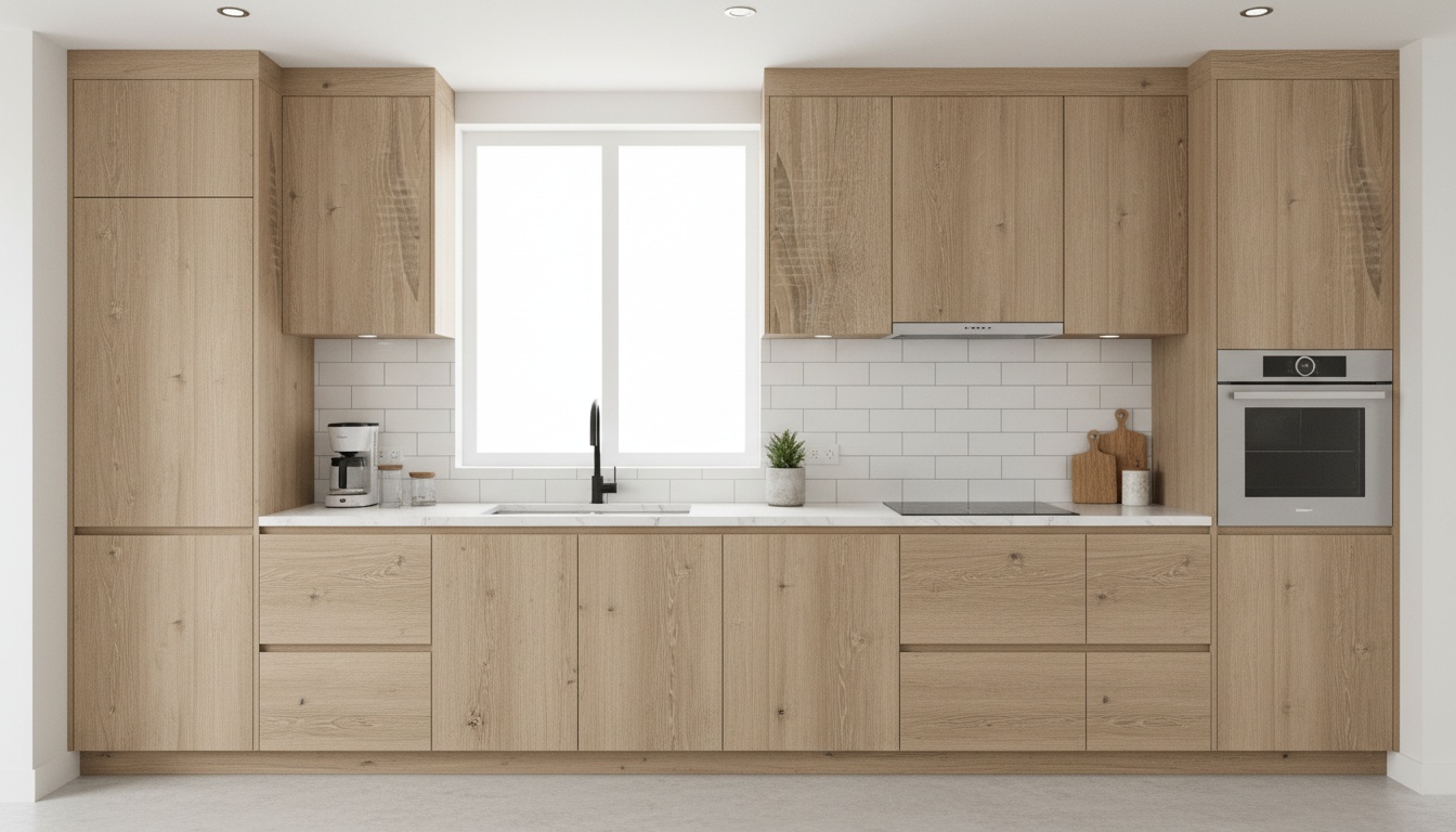 Chianti Oak Wild Panel Kitchen Cabinets