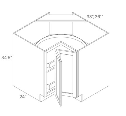 33 inch Antique White Base Cabinets