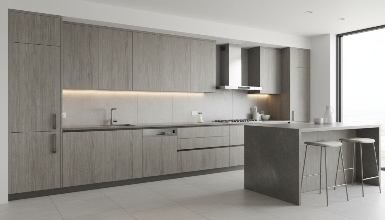 Taormina Ash Vogue Panel Kitchen Cabinets