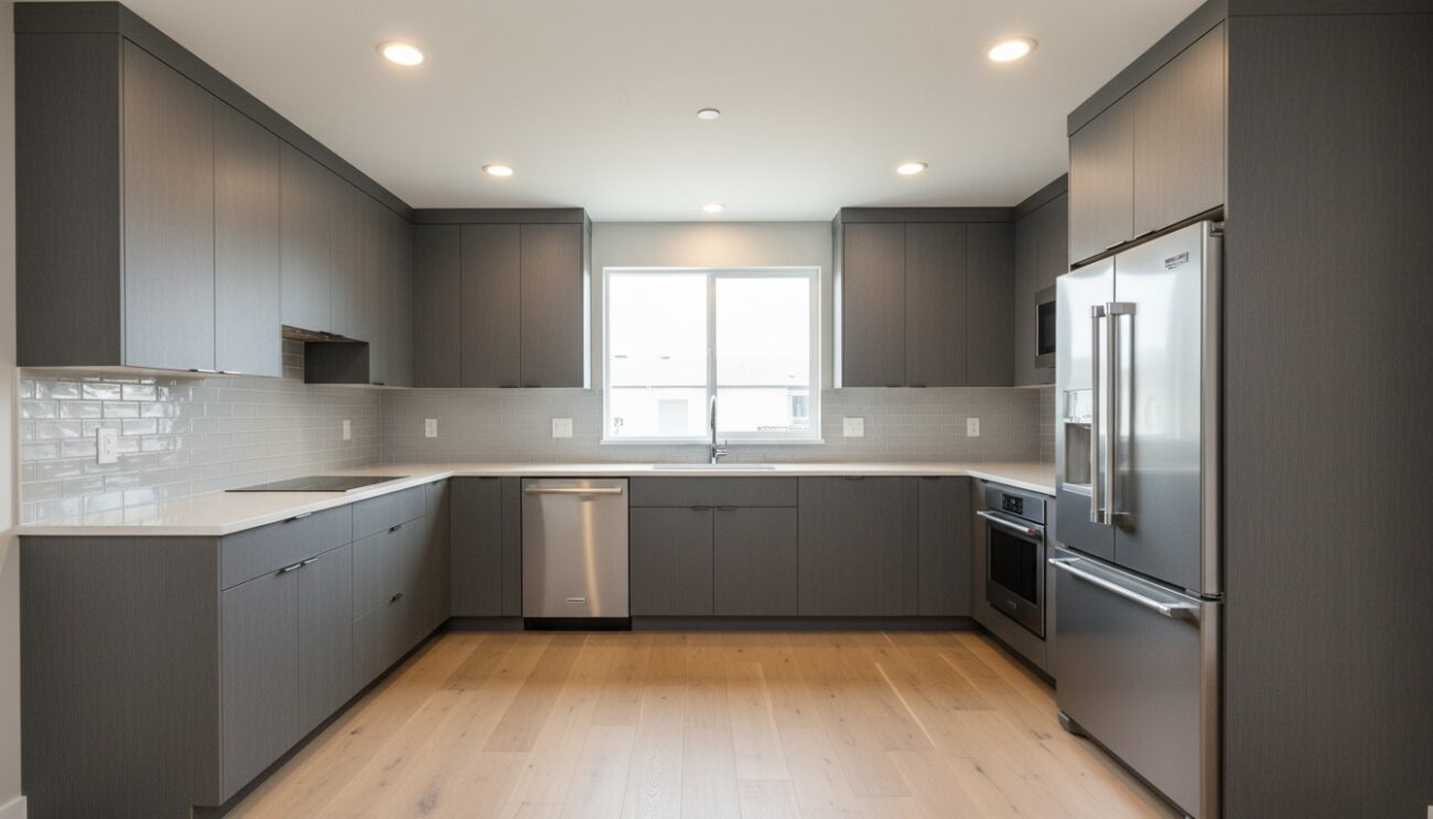 Titan Anthracite Panel Kitchen Cabinets