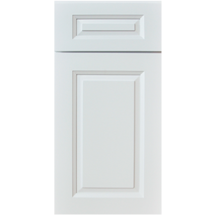 White Raised Panel Kitchen Cabinets