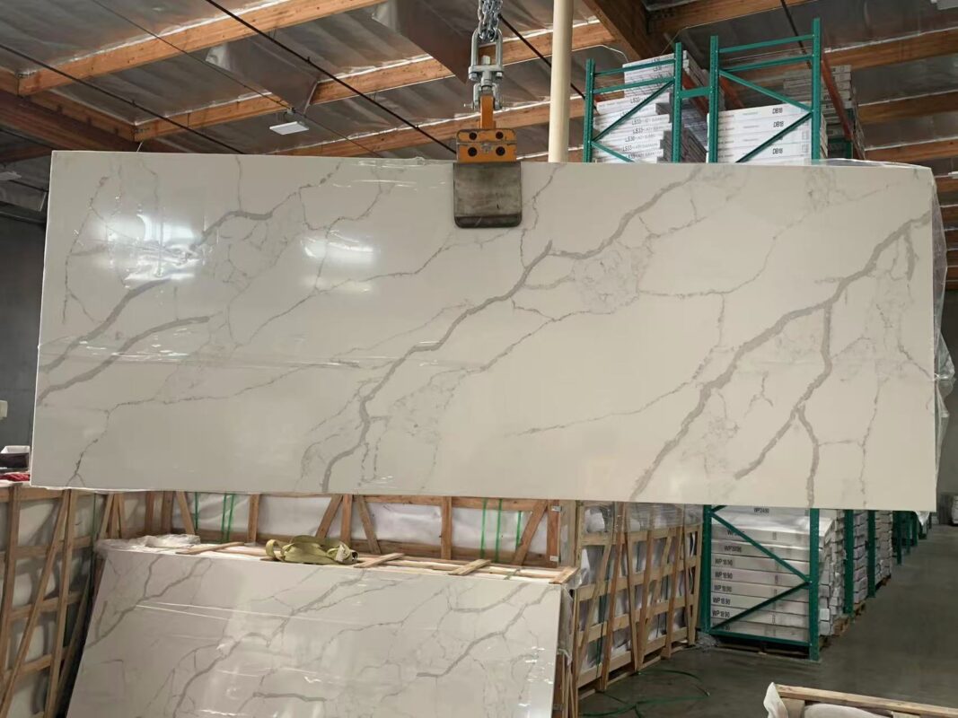 ECS 203 Calacatta White quartz countertop